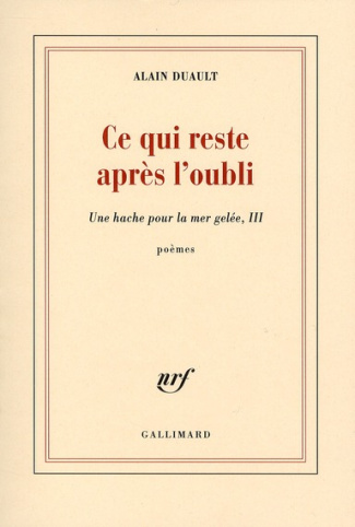 Une hache pour la mer gelée. Tome 3, Ce qui reste après l'oubli
