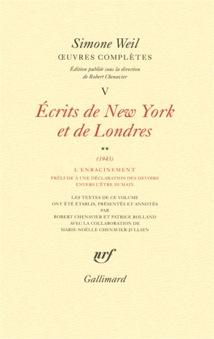 Oeuvres complètes. Tome 5, Ecrits de New York et de Londres