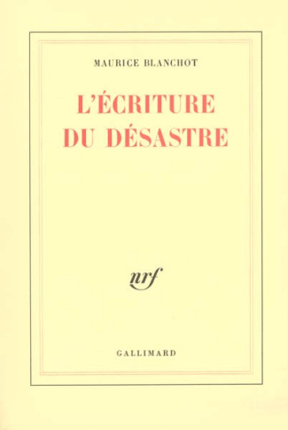 L'écriture du désastre