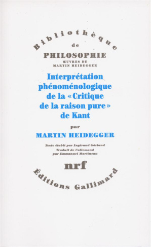 Oeuvres de Martin Heidegger. Section II, cours 1923-1944 Tome 1 : Interprétation phénoménologique de