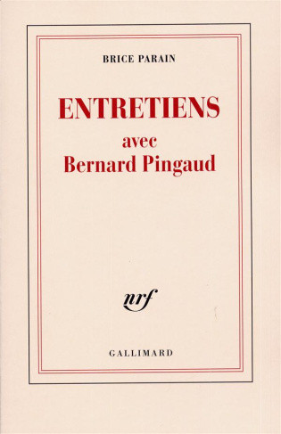 ENTRETIENS AVEC BERNARD PINGAUD