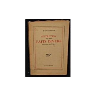 Entretien sur des faits divers