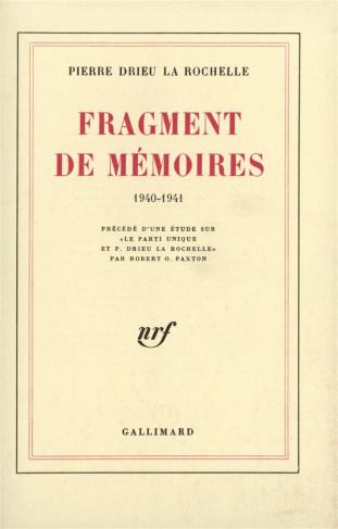 Fragment de mémoire (1940-1941)