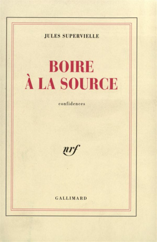 Boire à la source