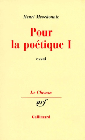 Pour la poétique. Tome 1