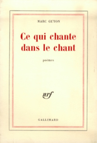 Ce qui chante dans le chant