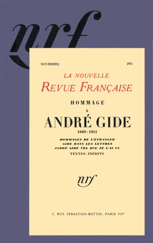 La Nouvelle Revue Française/1951/Hommage à André Gide