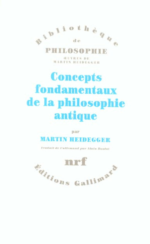 Concepts fondamenteaux de la philosophie antique