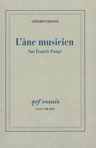L'âne musicien. Sur Francis Ponge