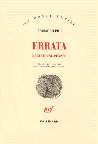 ERRATA. Récit d'une pensée