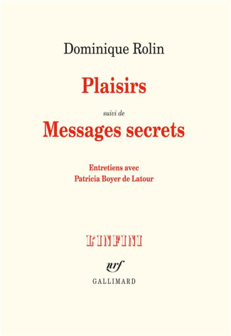 Plaisirs. Suivi de Messages secrets