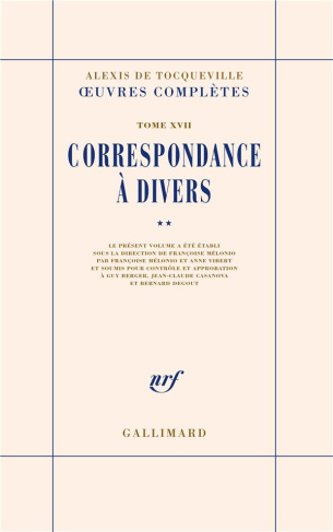 Oeuvres complètes. Tome 17, Correspondance à divers, Volume 2