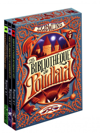 La bibliothèque de Poudlard. Coffret en 3 volumes : Le Quidditch à travers les âges ; Les animaux fa