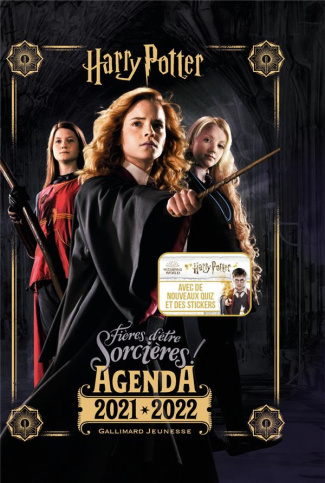 Agenda Harry Potter : fières d'être sorcières ! Avec de nouveaux quiz et des stickers, Edition 2021-