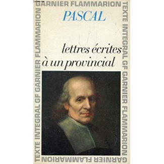 LETTRES ECRITES A UN PROVINCIAL - - EDITION ****