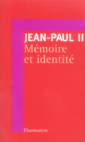 Mémoire et identité. Conversations au passage entre deux millénaires