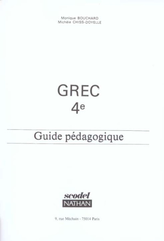 Grec 4e. Guide pédagogique