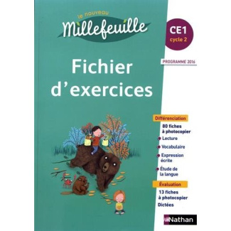 Le nouveau millefeuille CE1. Fichier d'exercices, Edition 2017