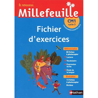 Le nouveau Millefeuille CM1 cycle 3. Fichier d'exercices, Edition 2019