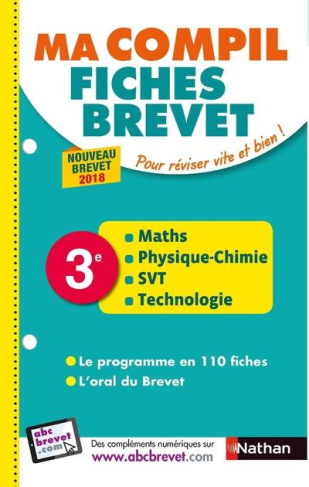 Maths, physique-chimie, SVT, technologie 3e. Edition 2018