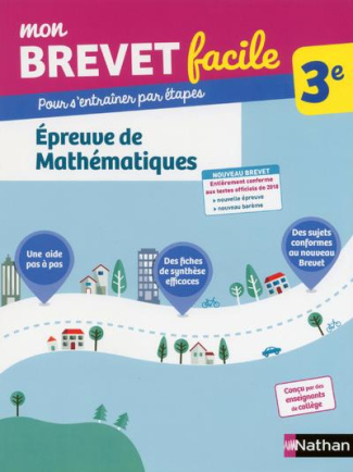 Epreuve de Mathématiques 3e. Edition 2018