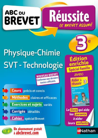 Physique-Chimie Sciences de la Vie et de la Terre Technologie 3e. Edition 2018