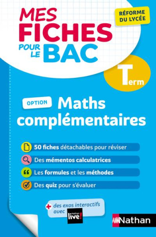 Mathématiques complémentaires Tle. Edition 2021