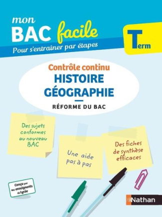 Histoire Géographie Tle. Contrôle continu, Edition 2020
