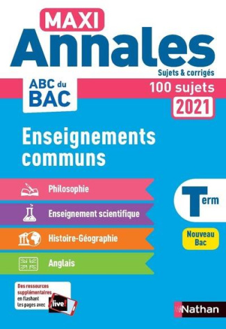 Enseignements communs Tle. Edition 2021