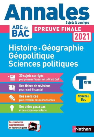 Histoire Géographie Géopolique Sciences politiques Tle. Edition 2021