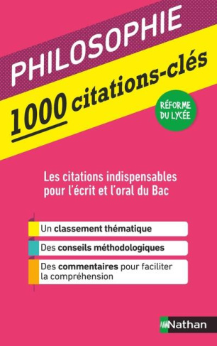 Philosophie 1000 citations-clés. Edition 2020