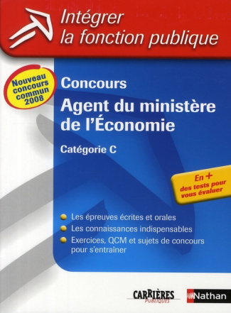 Concours Agent du ministère de l'Economie. Catégorie C