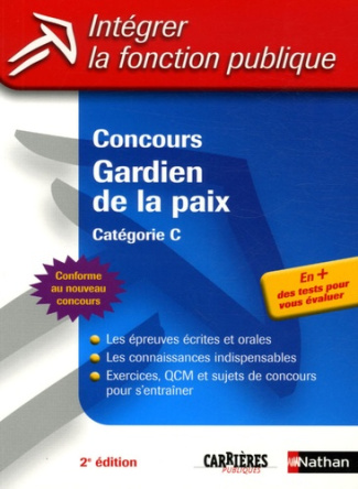Concours Gardien de la paix. Catégorie C
