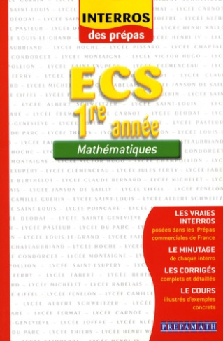 Mathématiques ECS 1e année