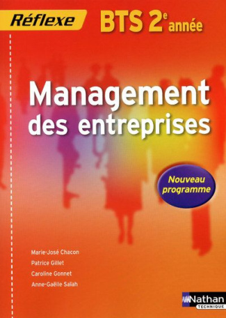 Management des entreprises BTS 2e année. Programme 2009