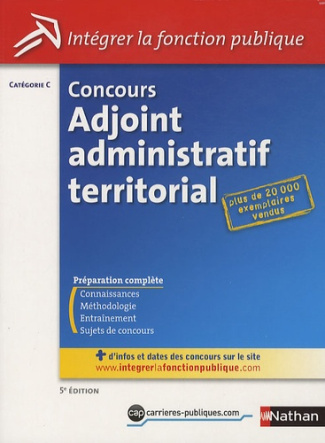 Concours adjoint administratif territorial, catégorie C. 5e édition
