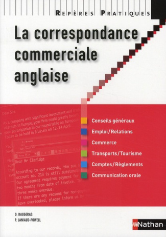 La correspondance commerciale anglaise