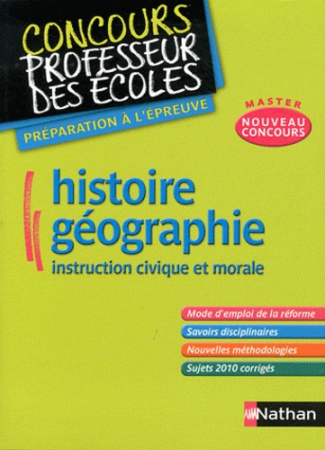 Histoire-Géographie Instruction civique et morale