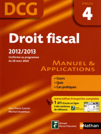 Droit fiscal DCG 4. Manuel & applications, Edition 2012-2013