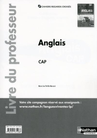 Anglais CAP. Livre du professeur