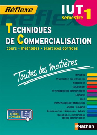Techniques de commercialisation IUT semestre 1. Toutes les matières