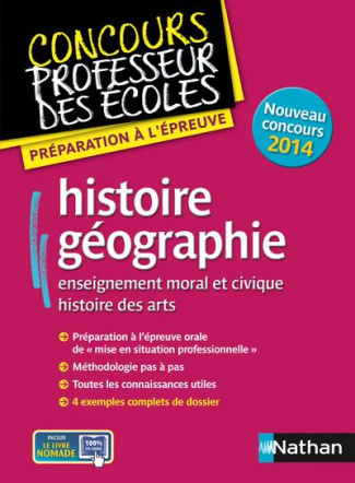Histoire, géographie, enseignement moral et civique, histoire des arts. Préparation à l'épreuve, Edi