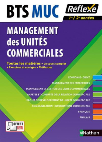 BTS MUC Management des Unités Commerciales. Edition 2016