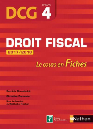 Droit fiscal DCG 4. Le cours en fiches, Edition 2017-2018