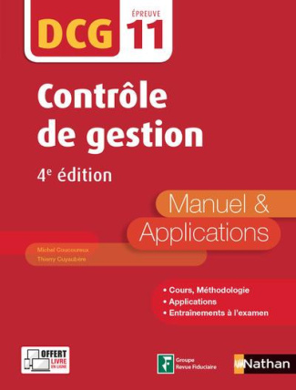 Contrôle de gestion DCG 11. Manuel & applications, 4e édition