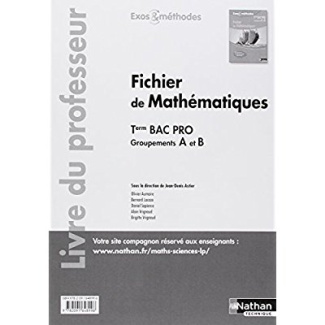 Mathématiques Tle Bac Pro Fichier de mathématiques Groupements A et B. Livre du professeur