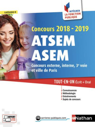 Concours ATSEM et ASEM (ville de Paris) Agent territorial spécialisé des écols maternelles. Tout-en-