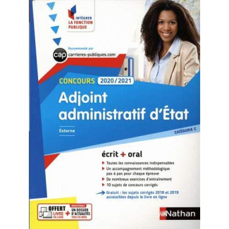 Adjoint administratif d'Etat. Externe catégorie C, Edition 2020-2021