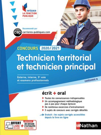 Concours technicien territorial et technicien principal. Edition 2019
