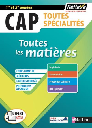 Toutes les matières générales CAP 1re et 2e années. Edition 2020